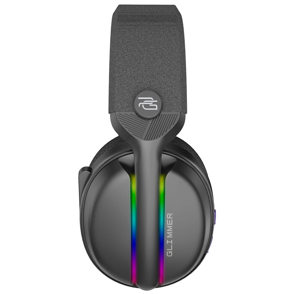 Casti Proove Gaming Glimmer (WHGL00022016), with Microphone, 2.4GHz, Bluetooth 5.4, RGB, Ø40mm, 900mAh, Negru /Purple