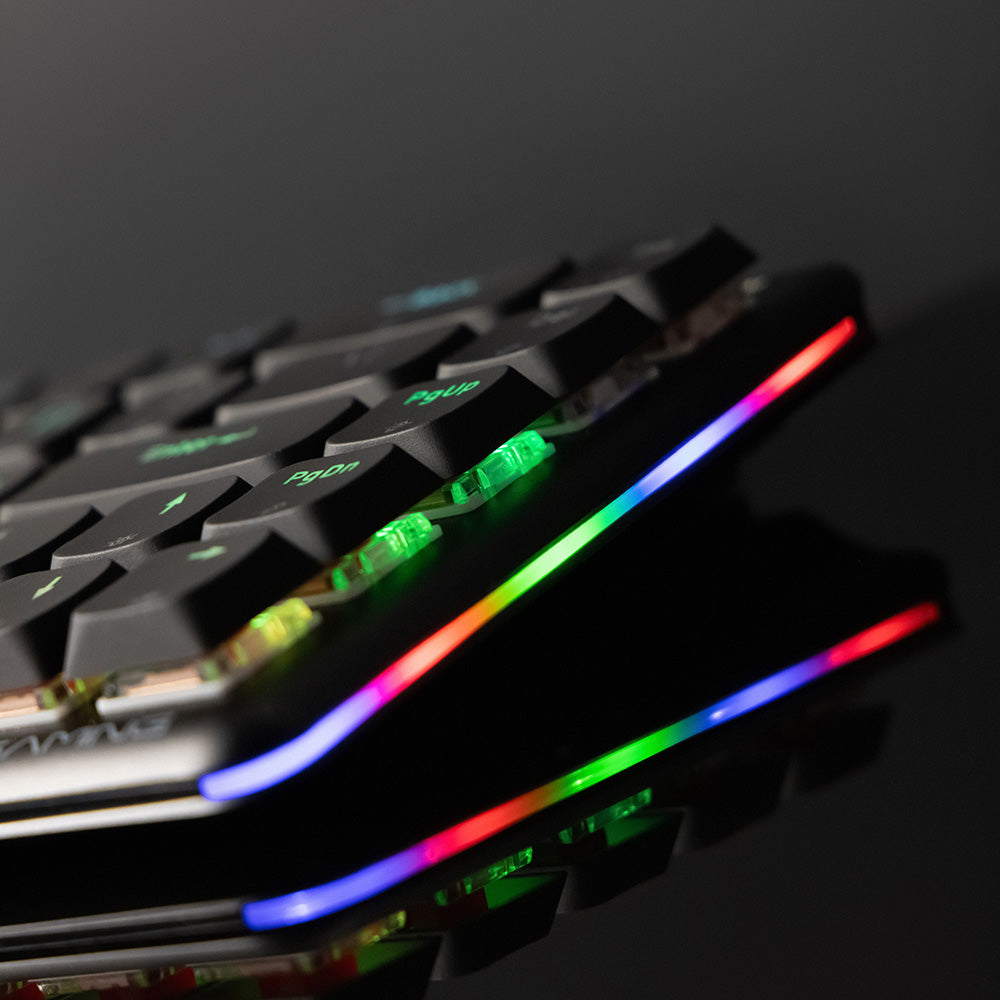 Tastatura/Mouse Proove Wireless Gaming Keyboard AFK (WKAFKEN22002), 2.4GHz, Bluetooth, RGB Backlighting, 68 Keys, 1500mAh, 1.5m, Alb