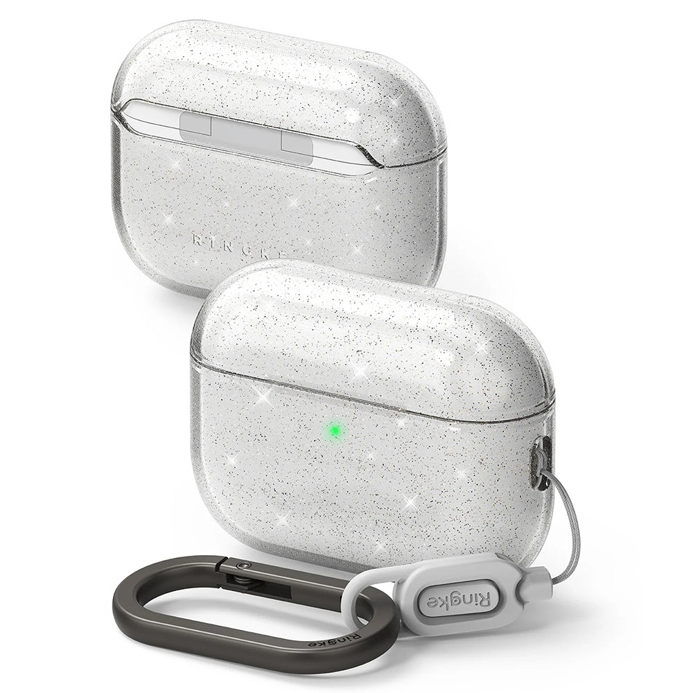 Casti Ringke Protection Case Air Series, for AirPods Pro 3, Glitter Clear