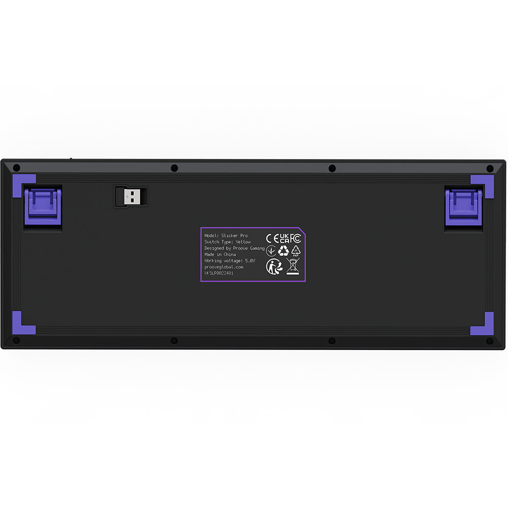 Tastatura/Mouse Proove Wireless Gaming Keyboard Slicker Pro (WKSLPEN22416), Mechanical, BT5.3, Type-C, RGB, 98 Keys, 6000mAh, 1.8m, Negru