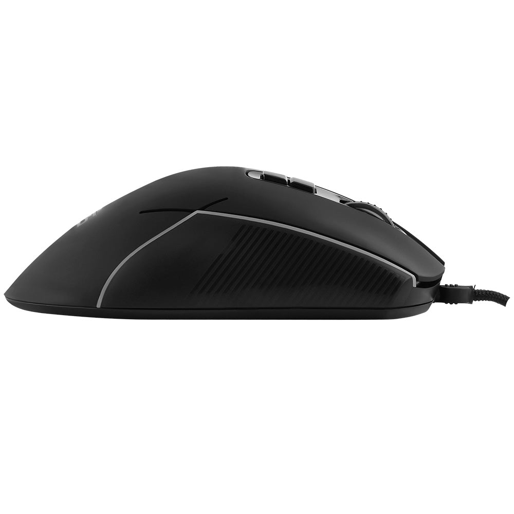 Tastatura/Mouse Proove Wired Mouse Defiant (CMDE00000102), for Gaming, USB, LED, 7 Buttons, 7200DPI, Windows, MacOS, Linux, 1.5m, Negru