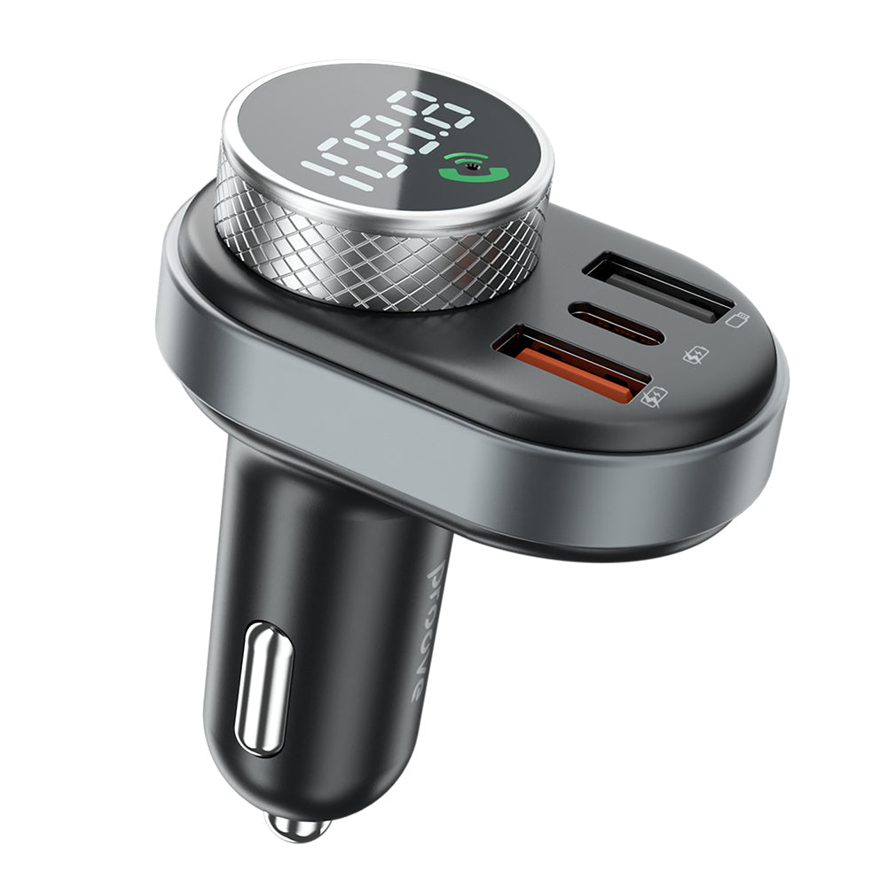 Incarcator Proove Car with FM Modulator (FMSL30110001), USB, Type-C, U-Disk, TF, Bluetooth 5.4, Fast Charge, 30W, Negru