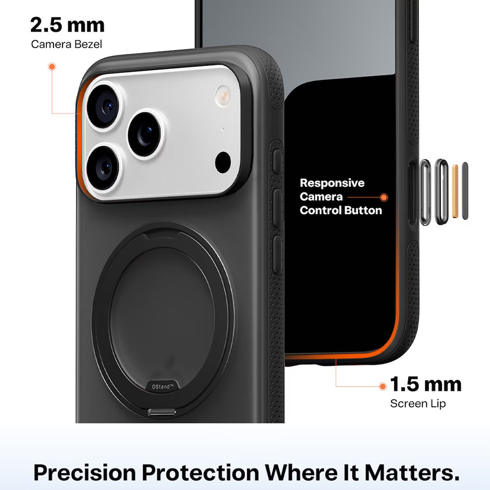 Husa de protectie Torras Ostand R Fitness Series compatibil cu iPhone 17 Air, Negru