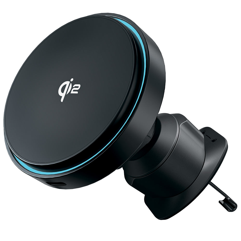 Suport Proove with Wireless Charging Light Circle (WHLC15010002), for Air Vent, Magnetic Grip, Qi2 15W, Metallic Grey