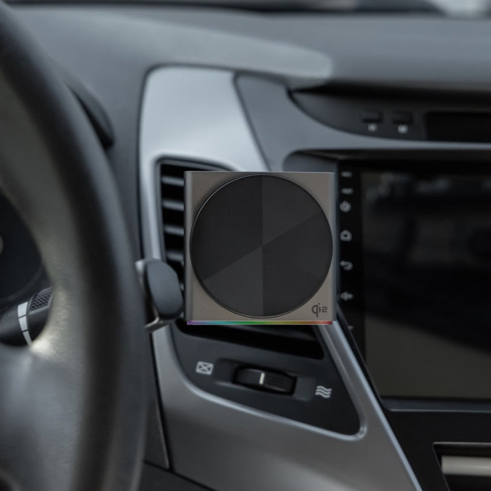 Suport Proove with Wireless Charging Neostorm (WHNS15002003), for Air Vent, Magnetic, Qi2, 15W, RGB, Aluminum, Gri