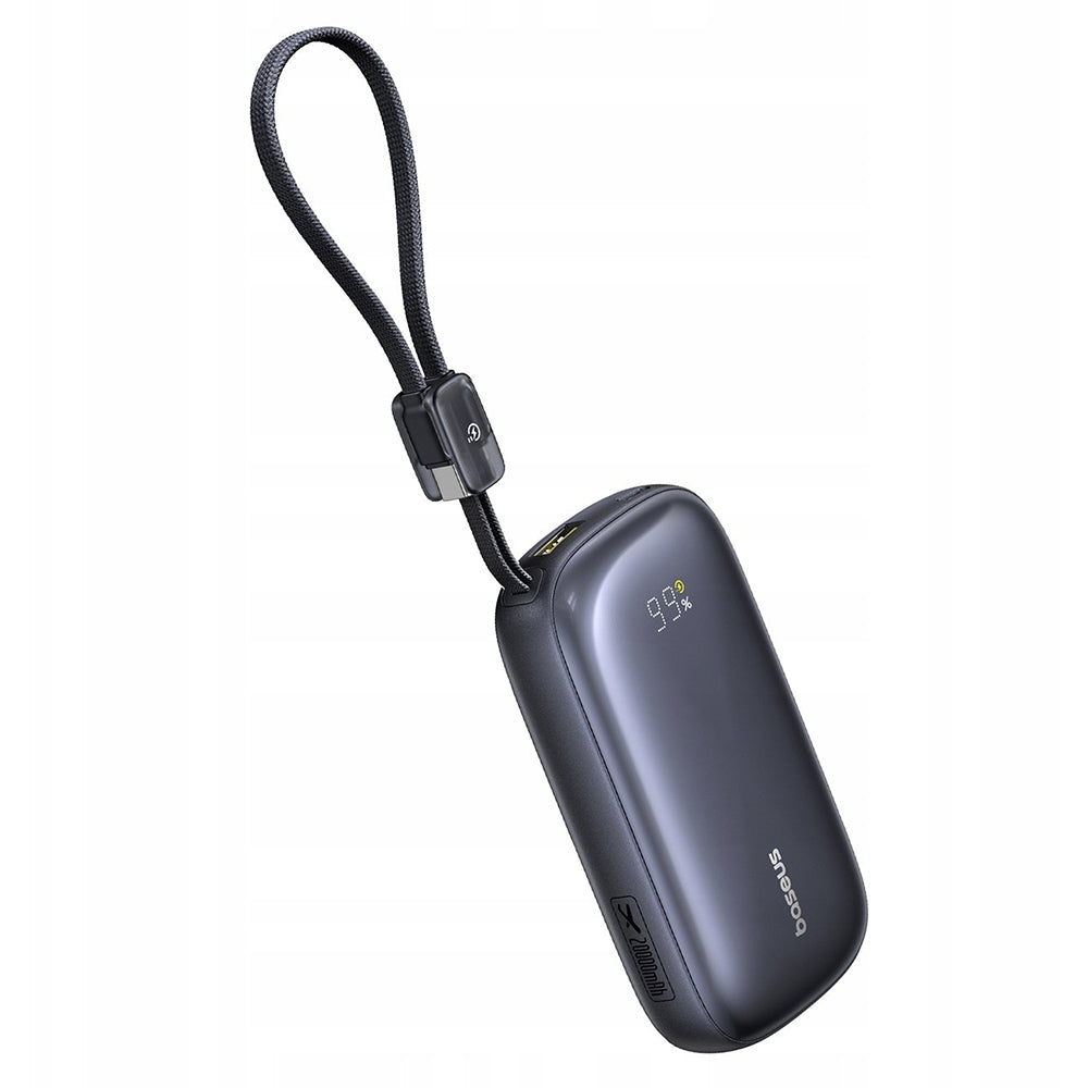 Baterie externa Baseus EnerFill FC21 Qpow 3 Ultra (E0027M00), with Detachable Cable, 20000mAh, 22.5W, USB, USB-C, Negru Cosmic
