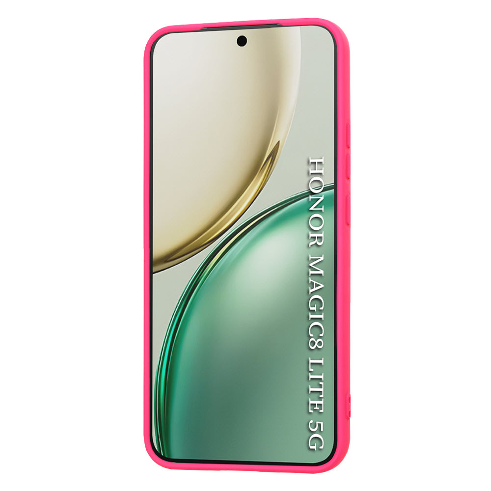 Husa de protectie Techsuit SoftFlex compatibil cu Honor Magic8 Lite, Roz Intens