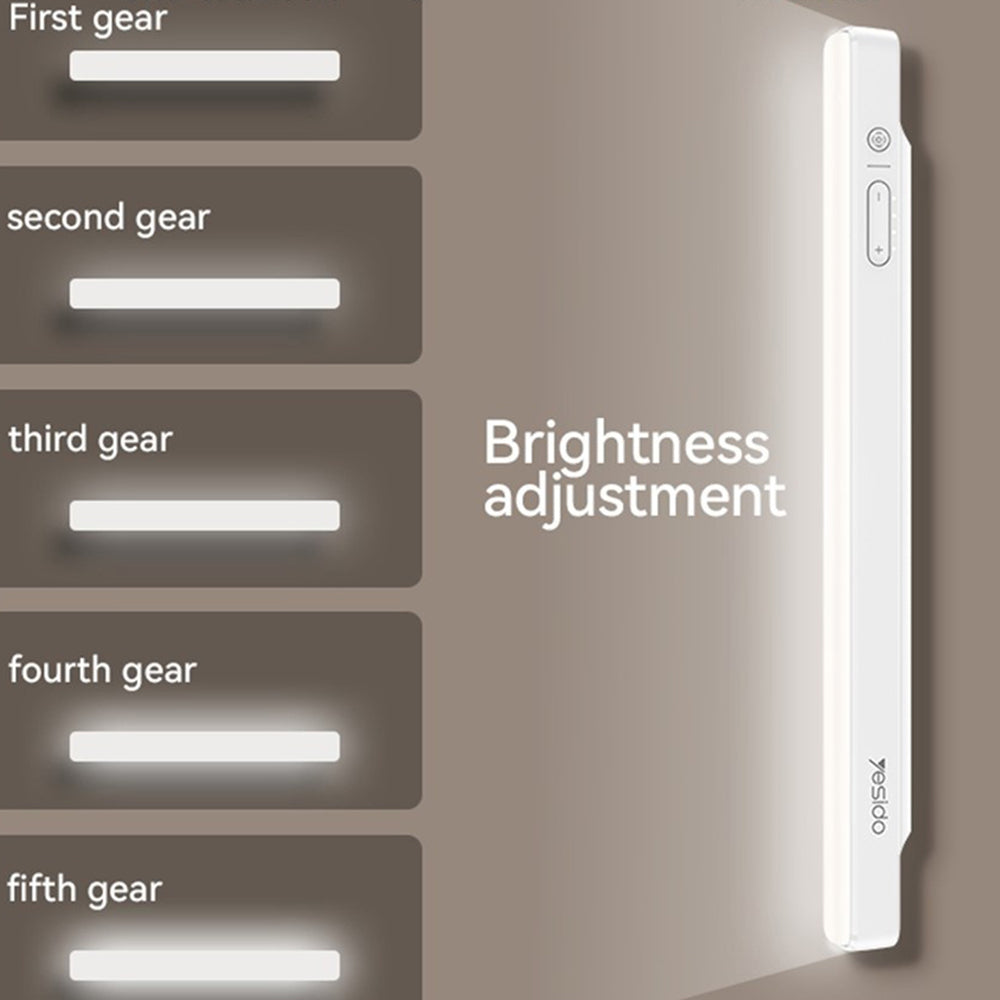 Gadget Yesido Wireless Reading Light (DH11), Type-C, 3600mAh, Multi-Angle Adjustable, 5 Levels of Brightness, Alb