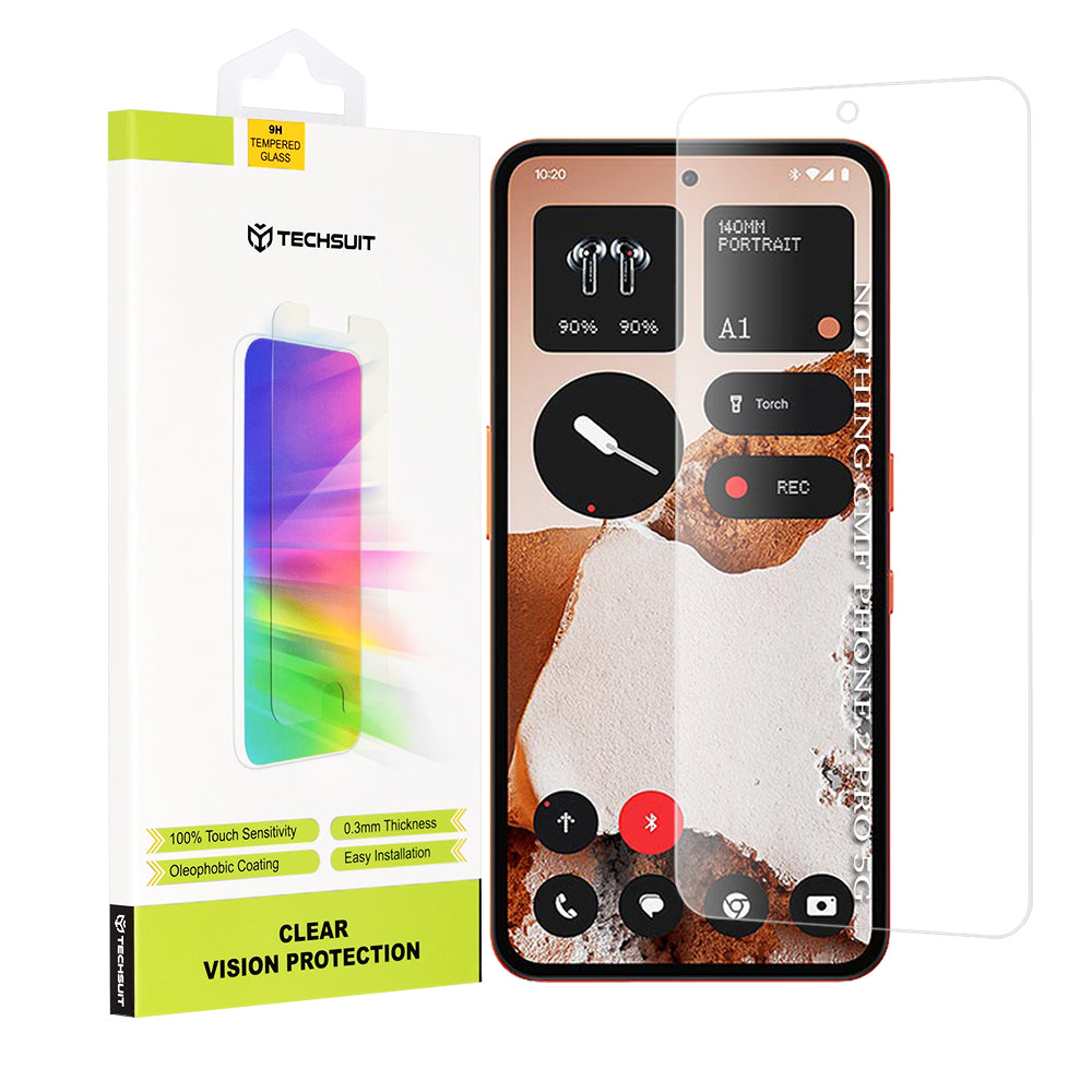 Folie de protectie Techsuit Clear Vision Glass compatibil cu Nothing CMF Phone 2 Pro / Phone (3a) Lite, Transparent