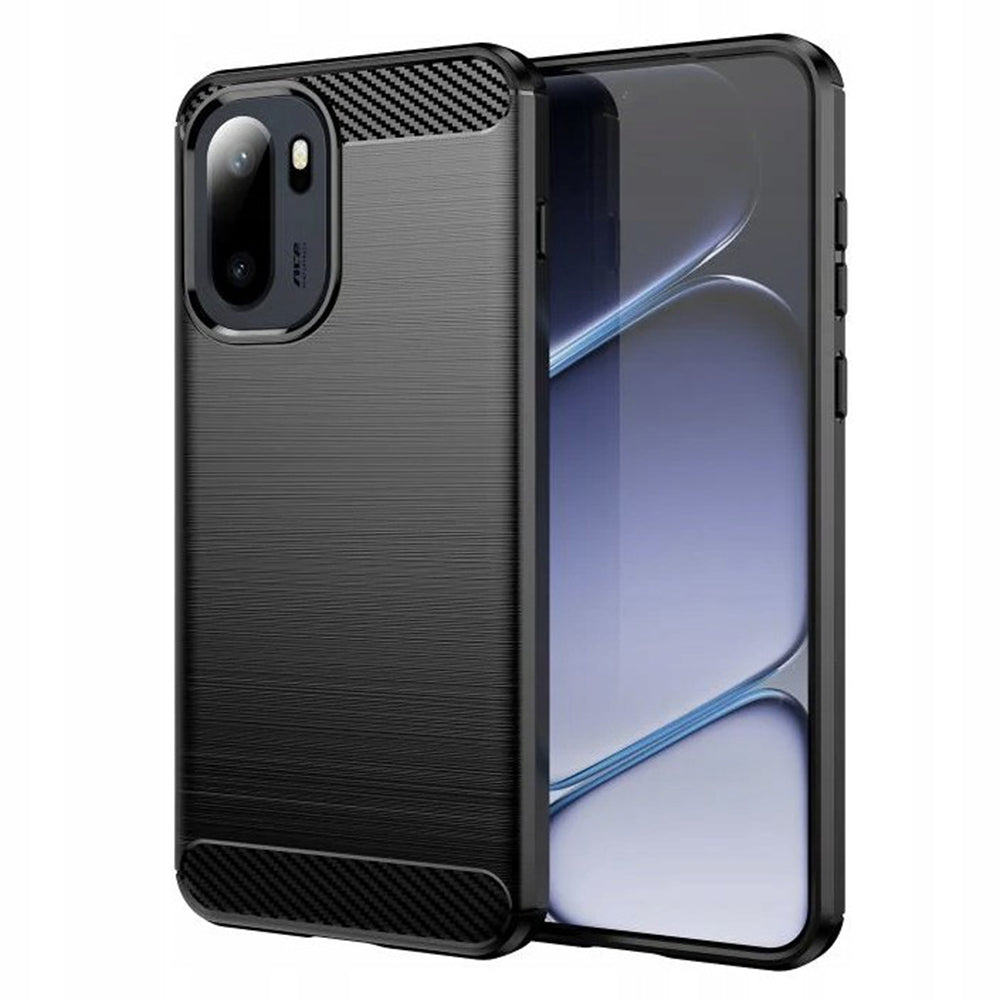 Husa de protectie Techsuit Carbon Silicone compatibil cu OnePlus 15R, Negru