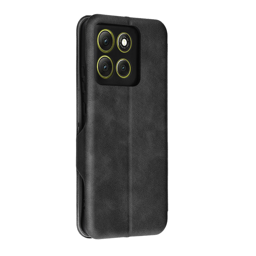 Husa de protectie Techsuit Safe Wallet Plus compatibil cu Motorola Moto G86, Negru