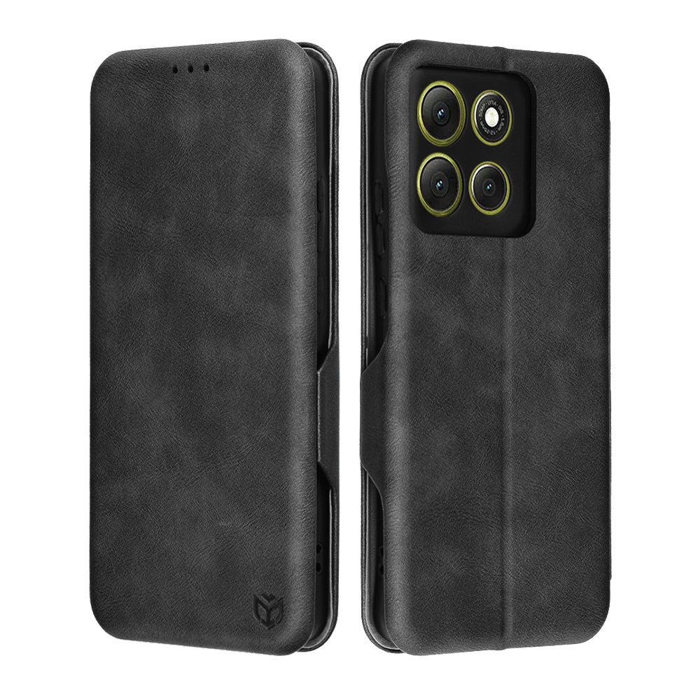Husa de protectie Techsuit Safe Wallet Plus compatibil cu Motorola Moto G86, Negru