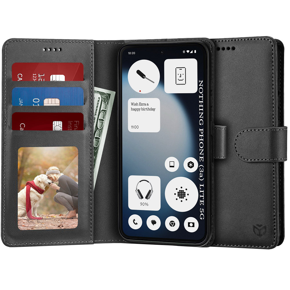 Husa de protectie Techsuit Diary Book compatibil cu Nothing Phone (3a) Lite, Negru