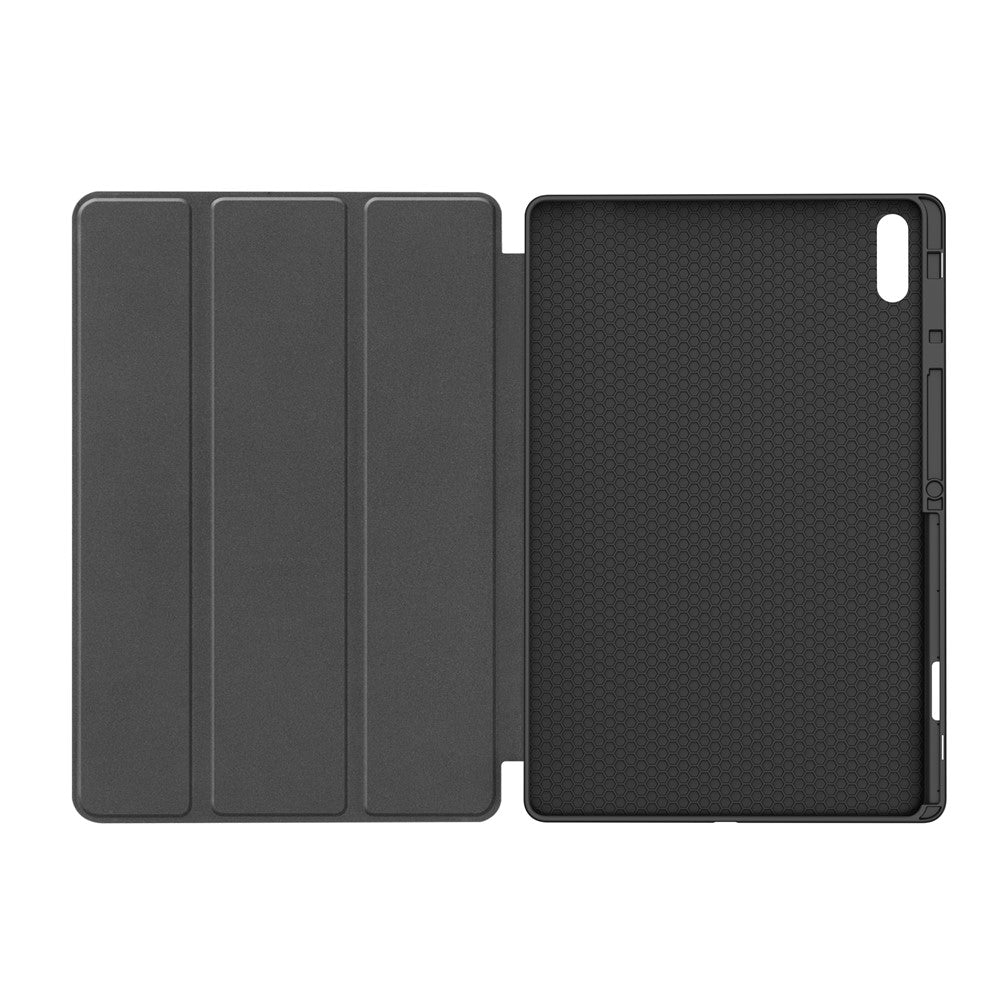 Husa de protectie tableta Techsuit Flex Trifold (with Pencil Holder) compatibil cu Samsung Galaxy Tab S11 Ultra, Albastru Cer