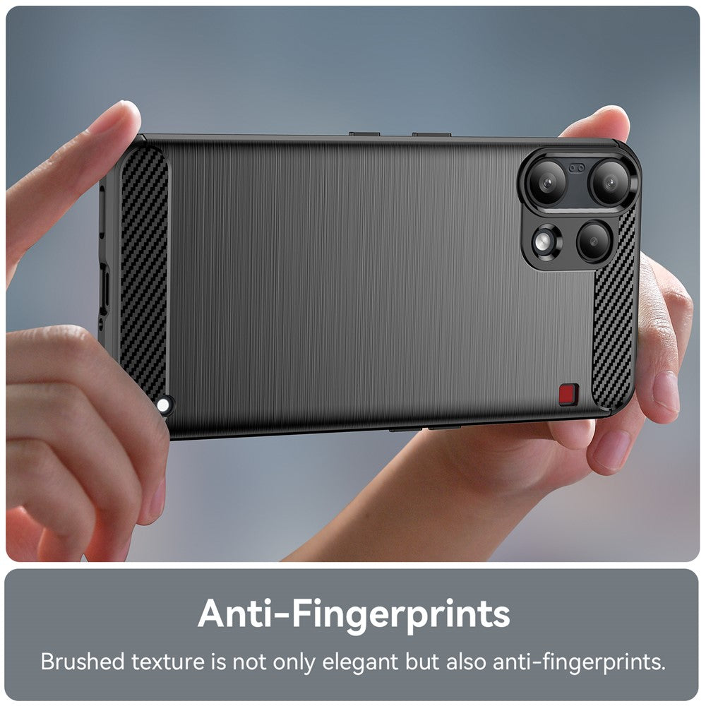 Husa de protectie Techsuit Carbon Silicone compatibil cu Nothing Phone (3a) Lite, Negru