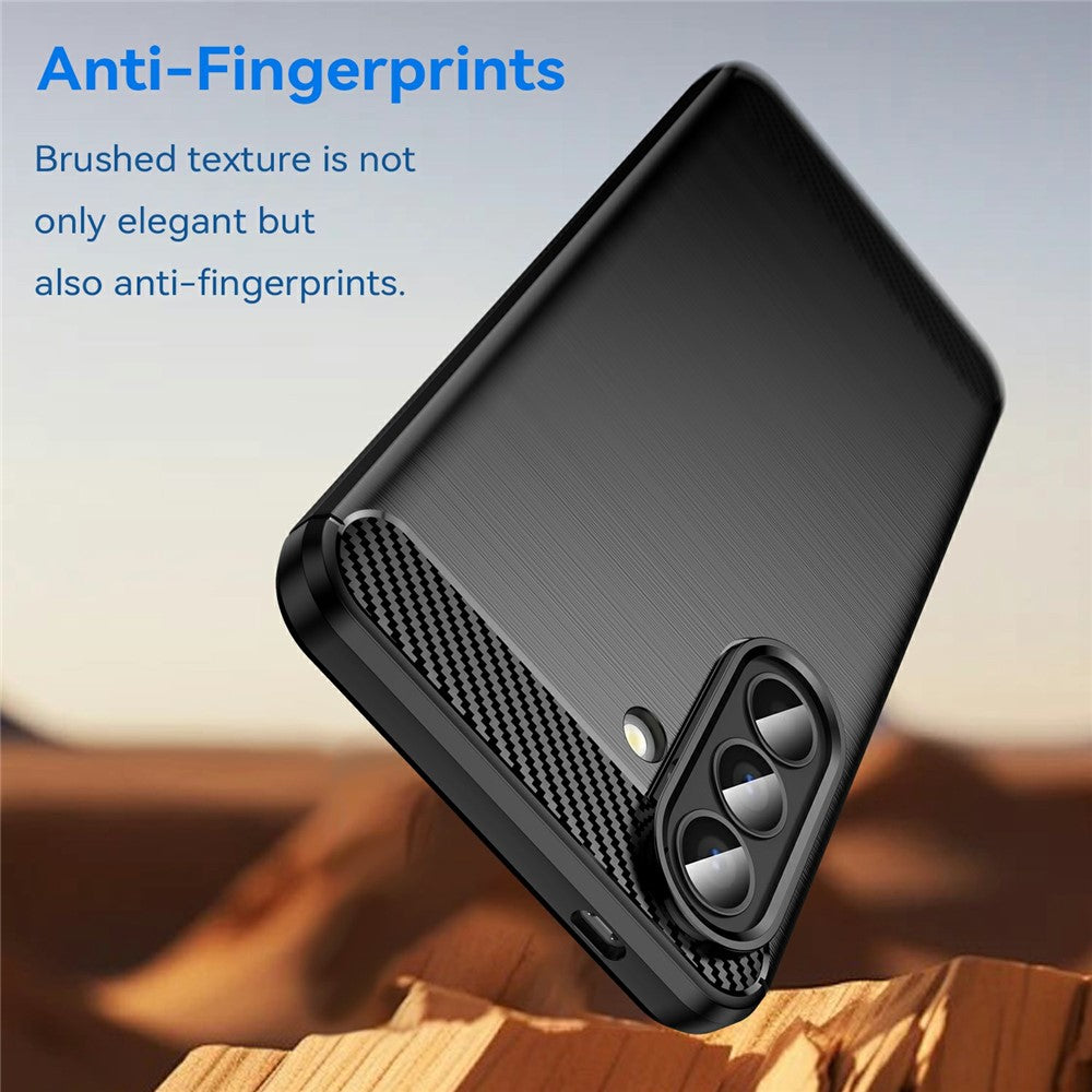 Husa de protectie Techsuit Carbon Silicone compatibil cu Samsung Galaxy A57 5G, Negru