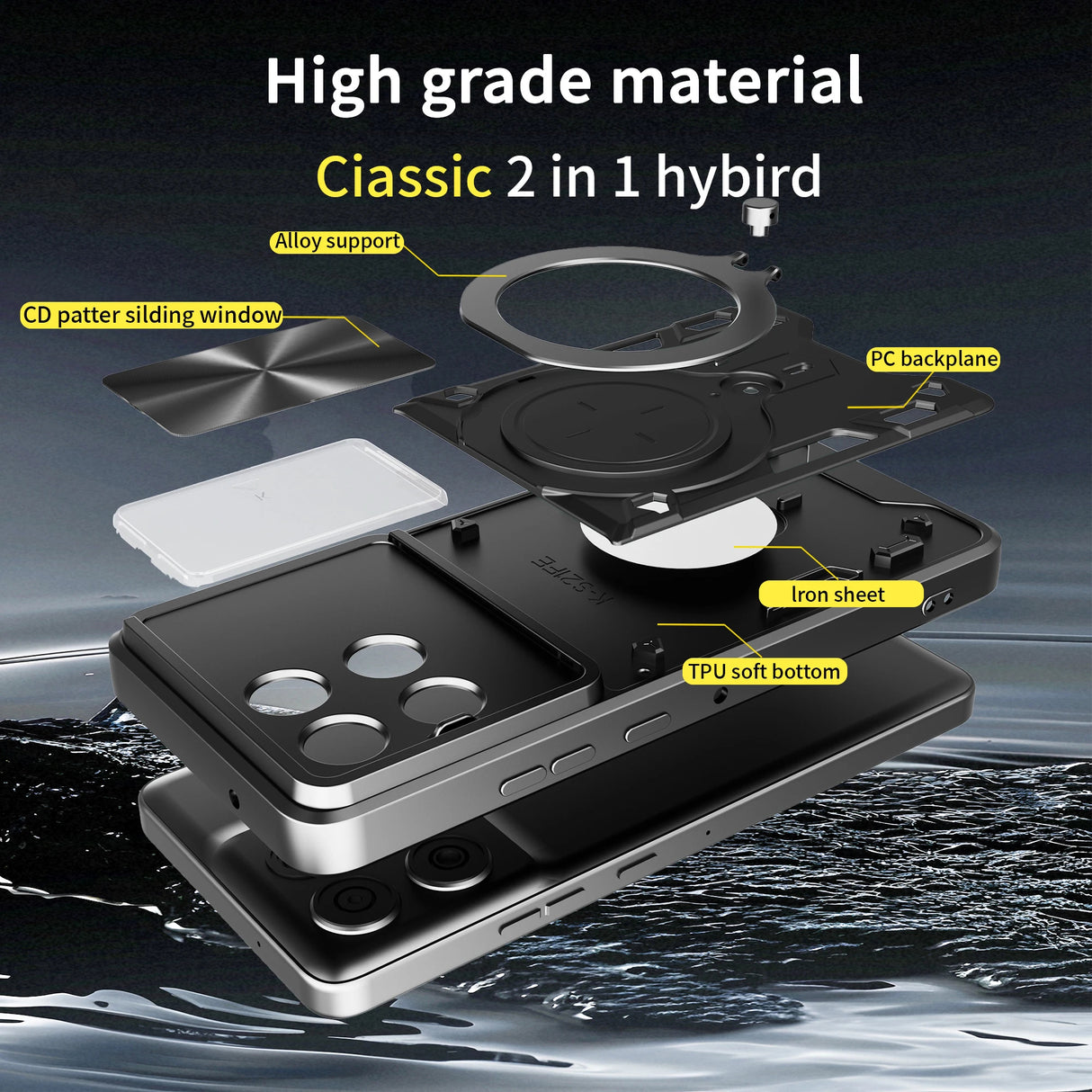 Husa de protectie Techsuit CamGuard Pro compatibil cu Motorola Moto G86, Albastru