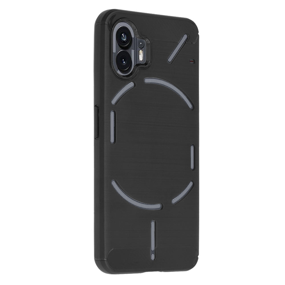 Husa de protectie Techsuit Carbon Silicone compatibil cu Nothing Phone (2), Negru