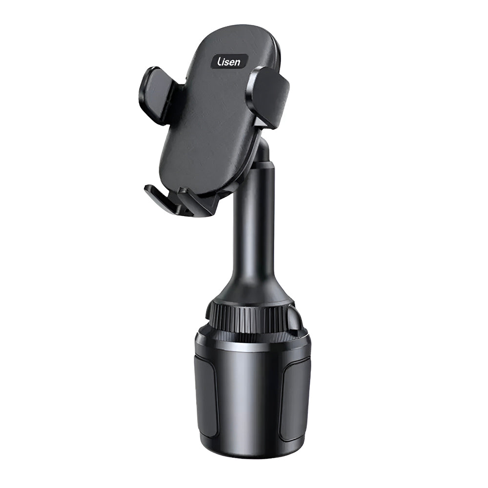 Suport Lisen (YL0220100001), for Cup Holder, Universal, Multi-Angle Adjustment, Secure Fit, Anti-Shake, Negru