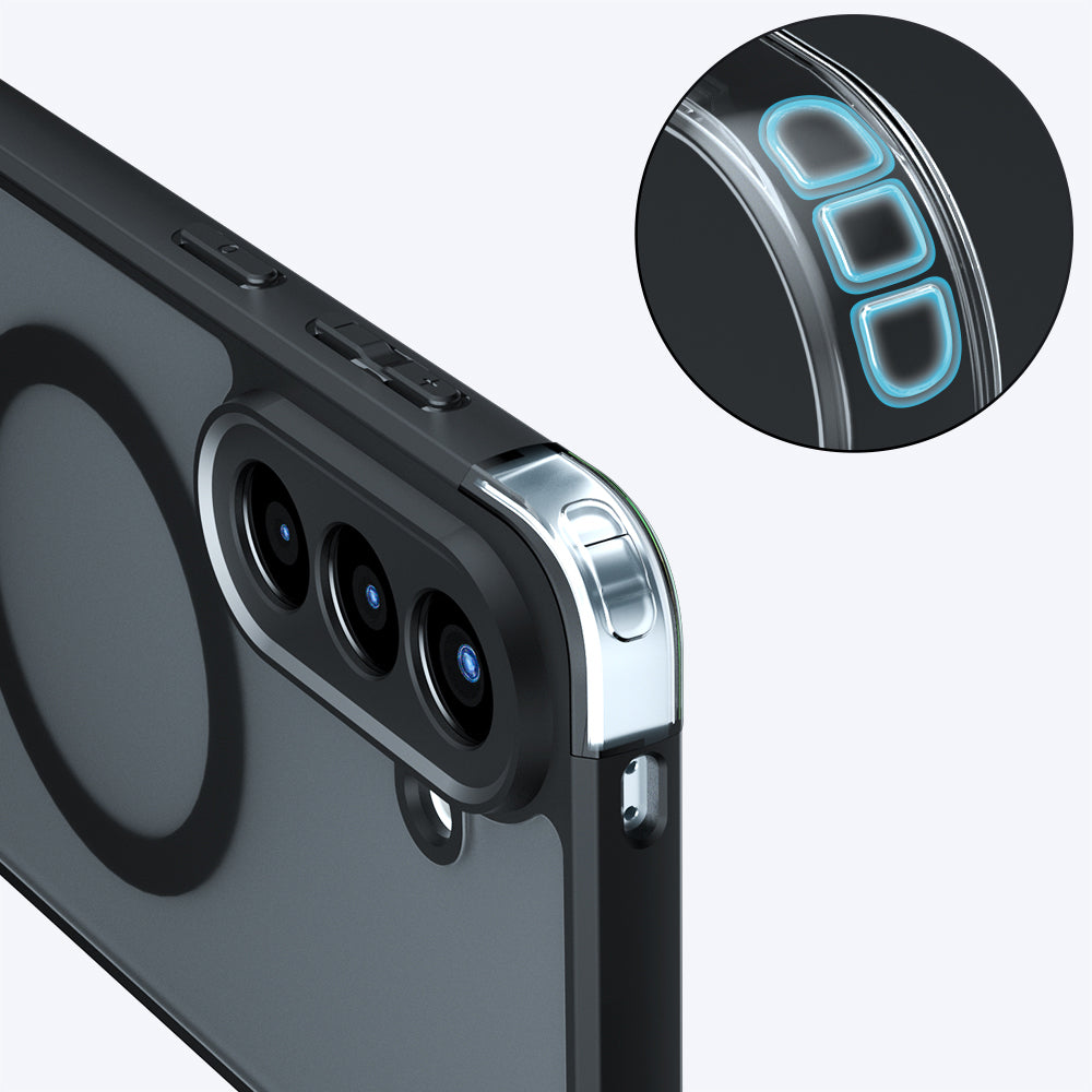Husa de protectie Techsuit PureFrost MagSafe compatibil cu Samsung Galaxy A37 5G, Negru Mat