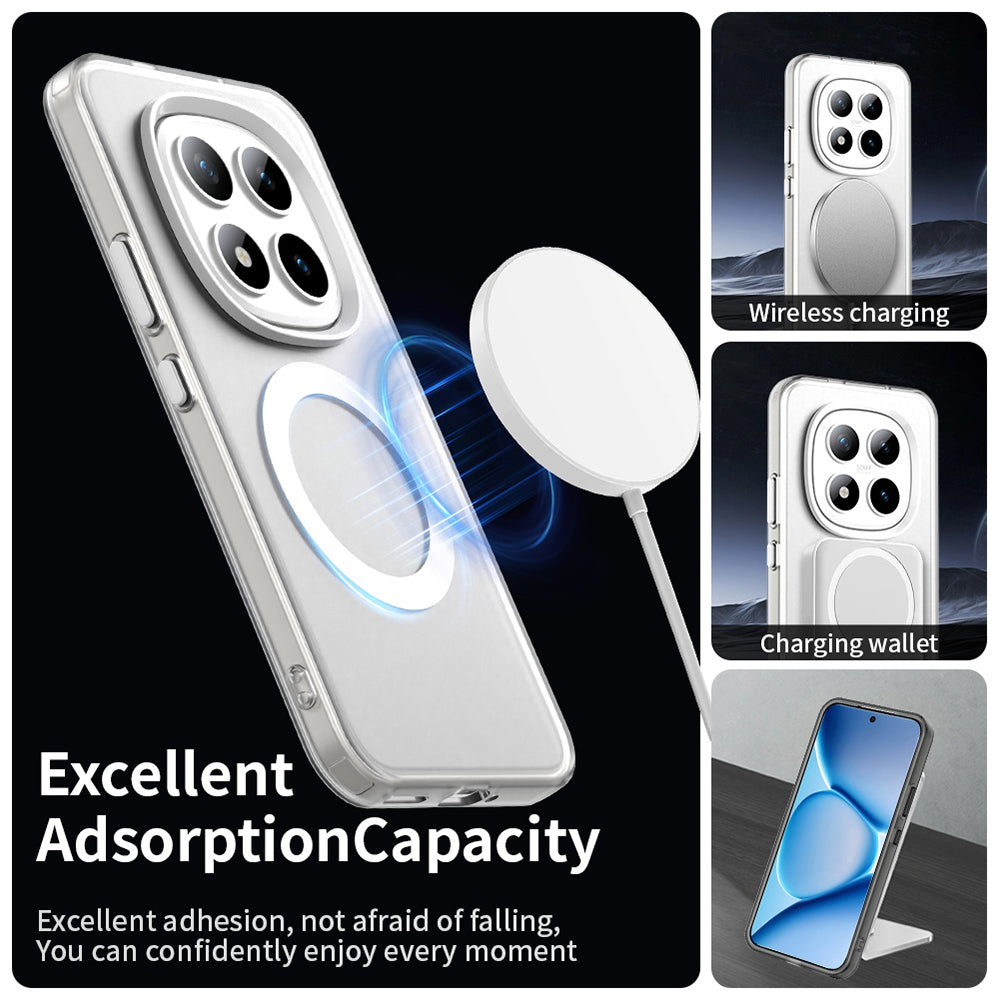 Husa de protectie Techsuit CandyCase MagSafe compatibil cu Xiaomi Redmi Note 15 Pro+ 5G / Poco M8 Pro 5G, Alb