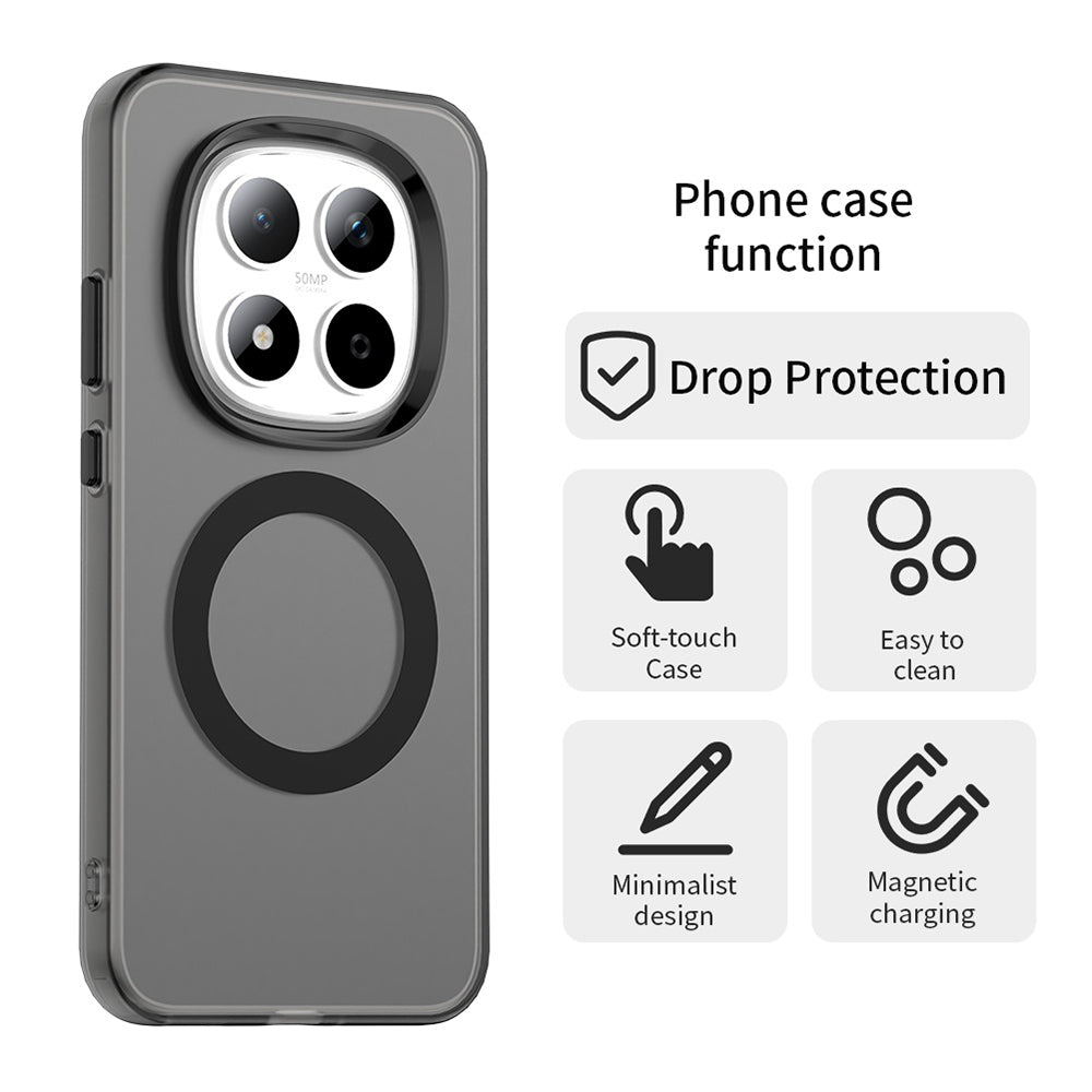 Husa de protectie Techsuit CandyCase MagSafe compatibil cu Xiaomi Redmi Note 15 Pro 5G, Negru