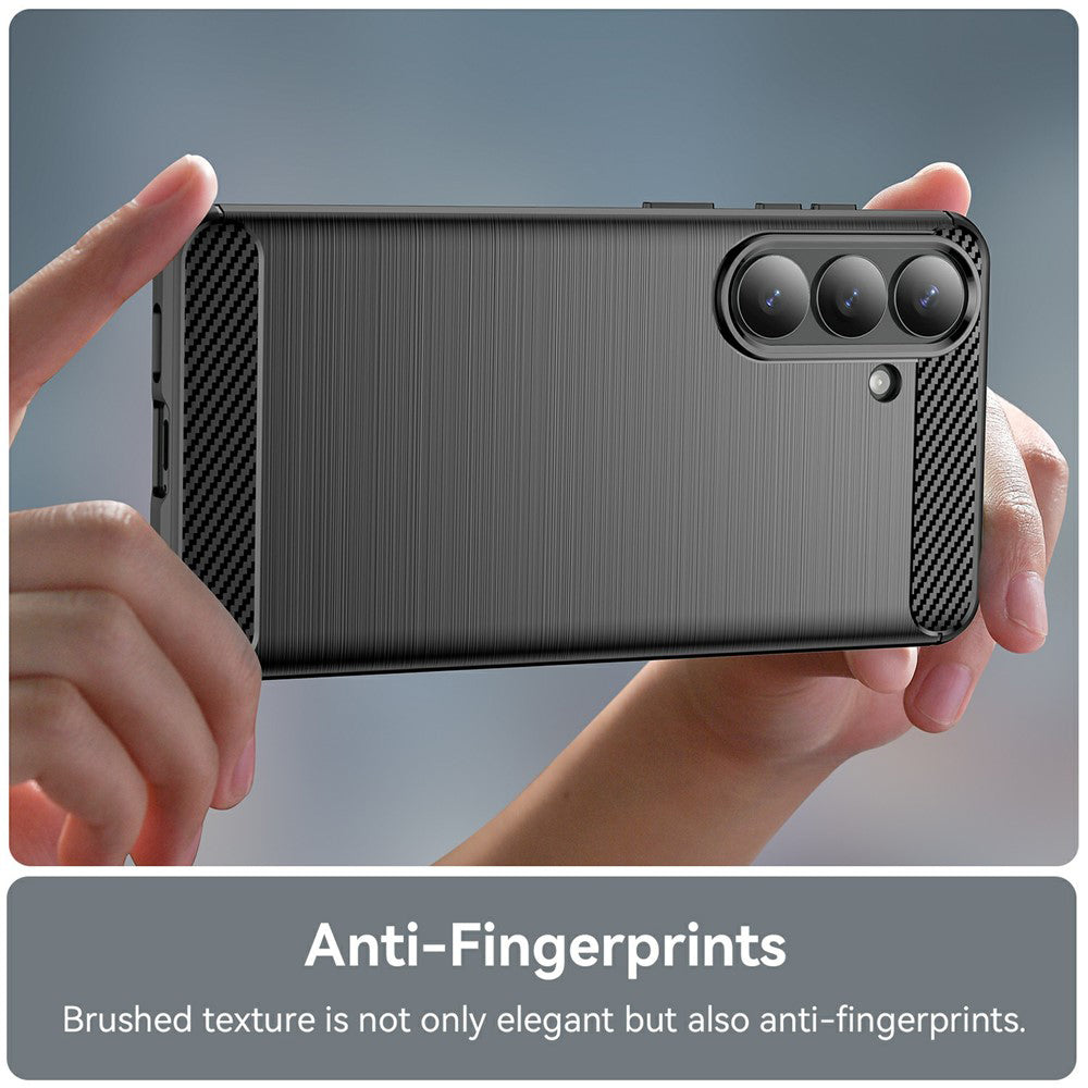 Husa de protectie Techsuit Carbon Silicone compatibil cu Samsung Galaxy S26 Plus, Negru