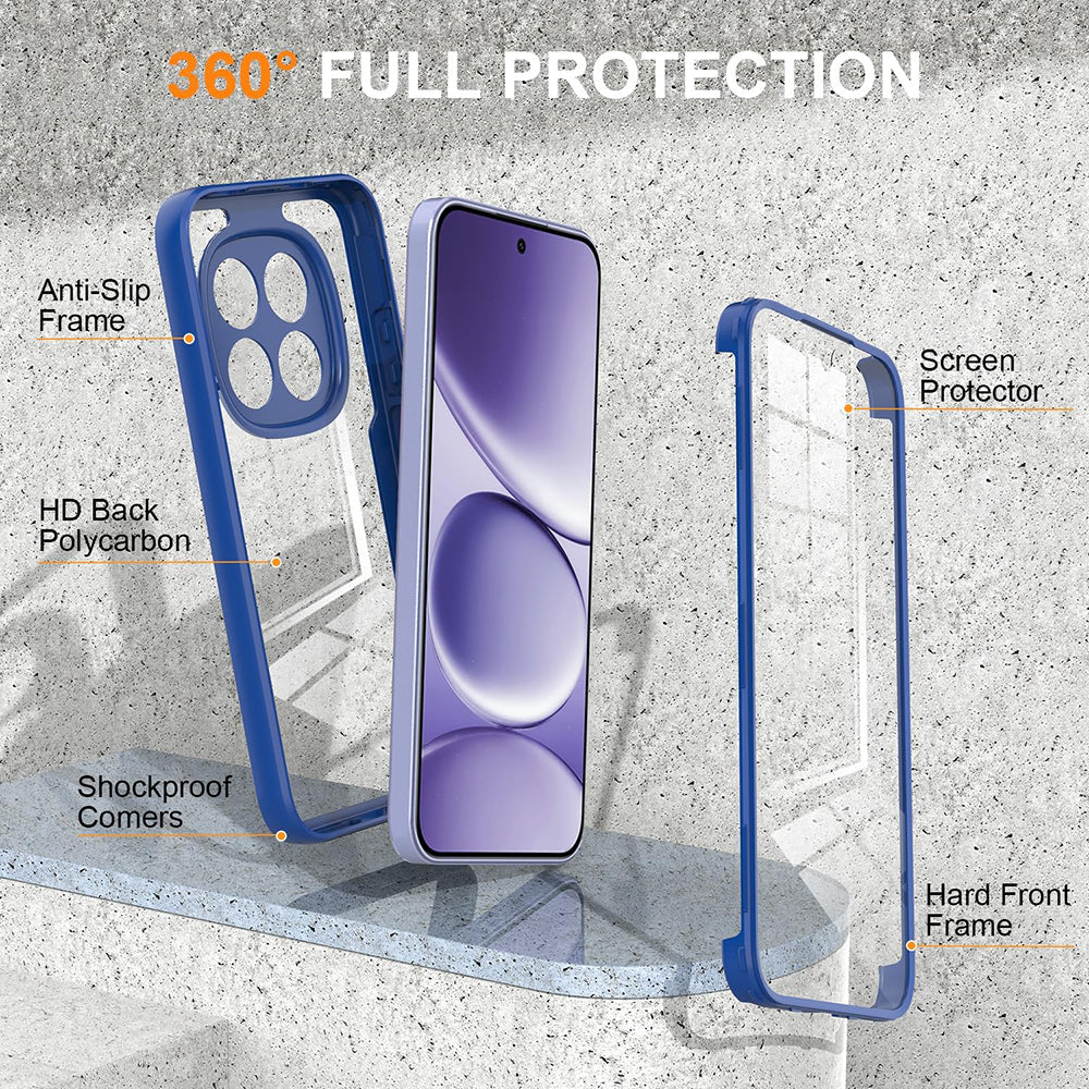 Folie de protectie Techsuit ColorVerse 360 Series + compatibil cu Xiaomi Redmi Note 15 Pro 5G, Albastru