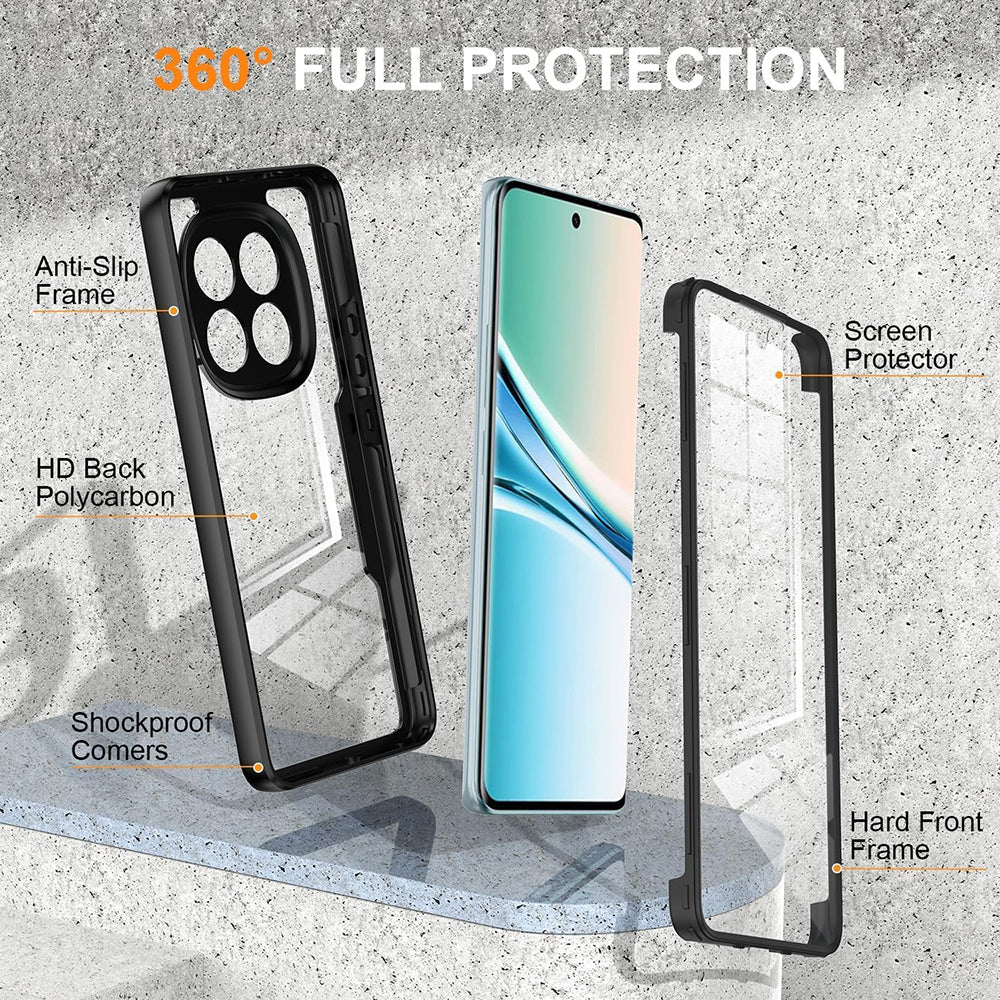 Folie de protectie Techsuit ColorVerse 360 Series + compatibil cu Xiaomi Redmi Note 15 4G, Albastru