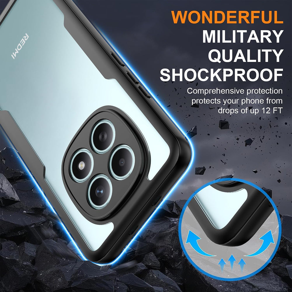 Folie de protectie Techsuit ColorVerse 360 Series + compatibil cu Xiaomi Redmi Note 15 4G, Negru