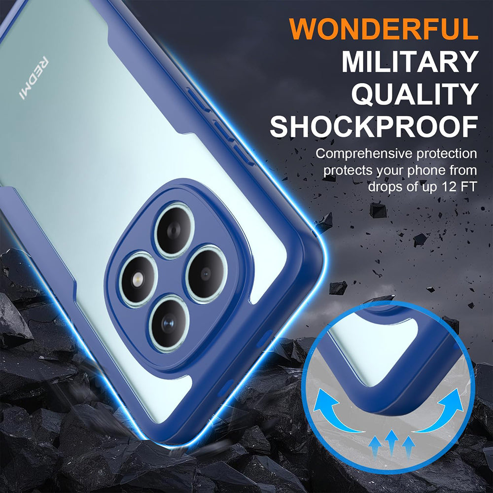 Folie de protectie Techsuit ColorVerse 360 Series + compatibil cu Xiaomi Redmi Note 15 5G / Poco M8 5G, Albastru