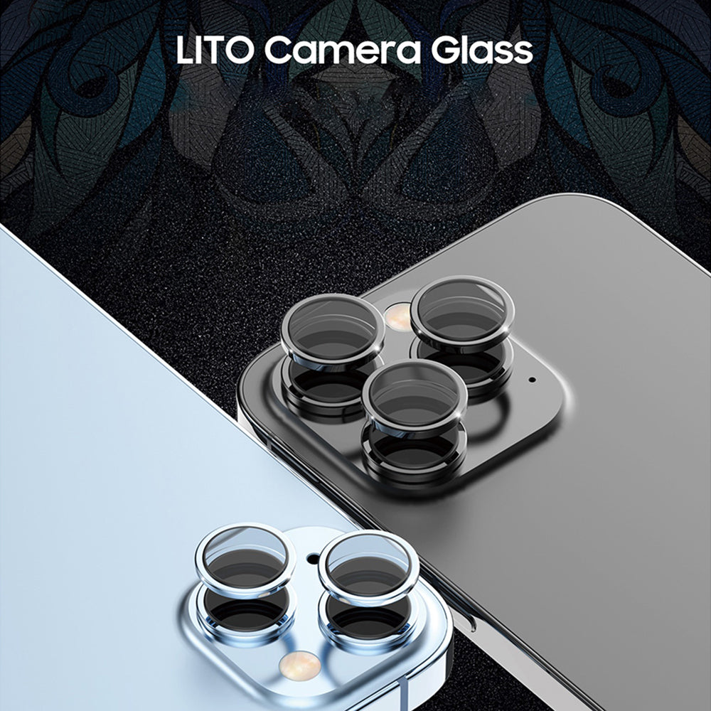Folie de protectie Lito S+ Camera Glass compatibil cu iPhone 17 Air, Albastru Deschis