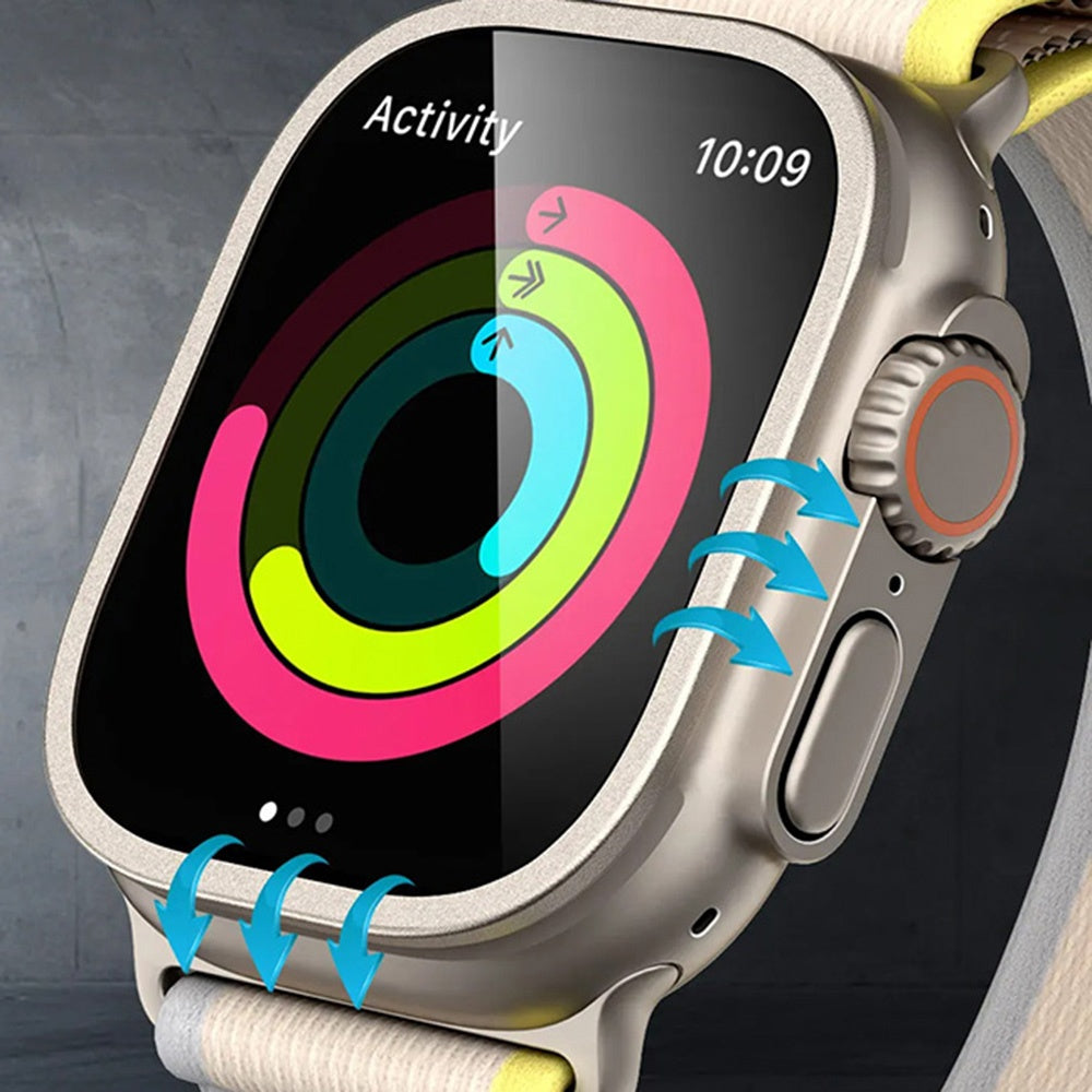 Folie de protectie smartwatch ESR Armorite Screen Protector (set de 2) compatibil cu Apple Watch Ultra / Ultra 2 / Ultra 3, Titanium