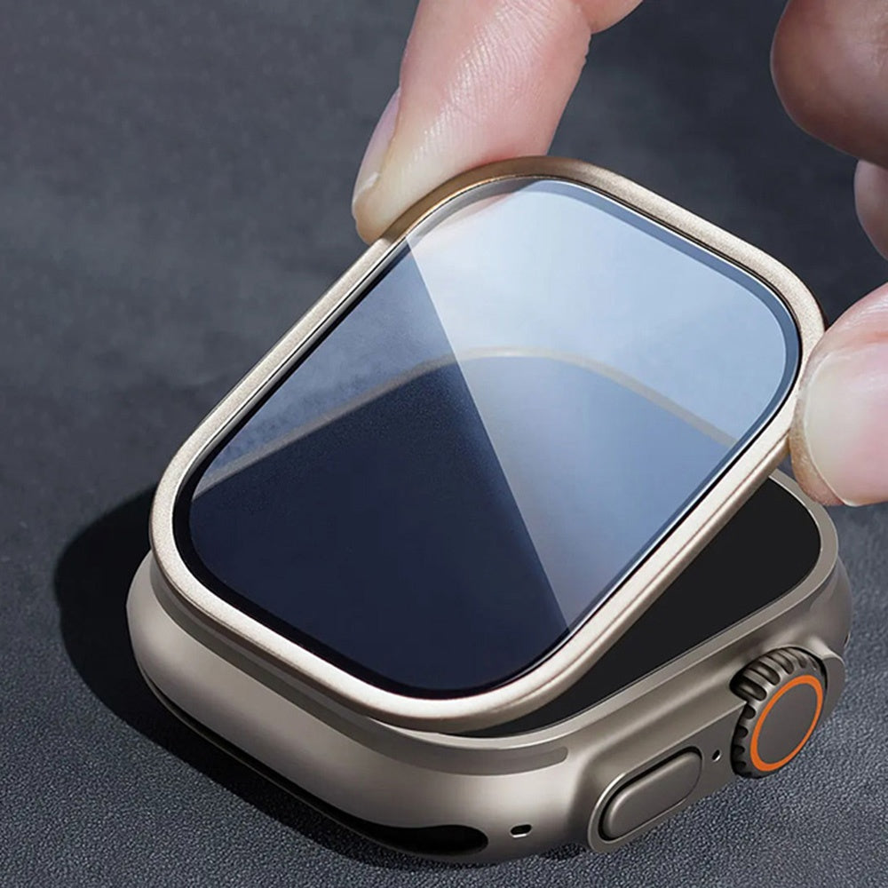 Folie de protectie smartwatch ESR Armorite Screen Protector (set de 2) compatibil cu Apple Watch Ultra / Ultra 2 / Ultra 3, Titanium