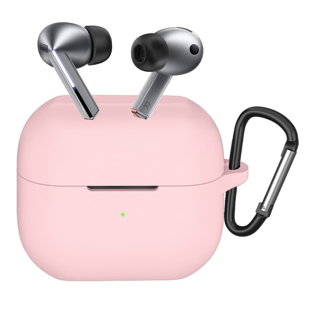 Casti Techsuit Silicone Case, for Samsung Galaxy Buds 3 / 3 Pro / 3 FE, Smooth Ultrathin Material, Roz
