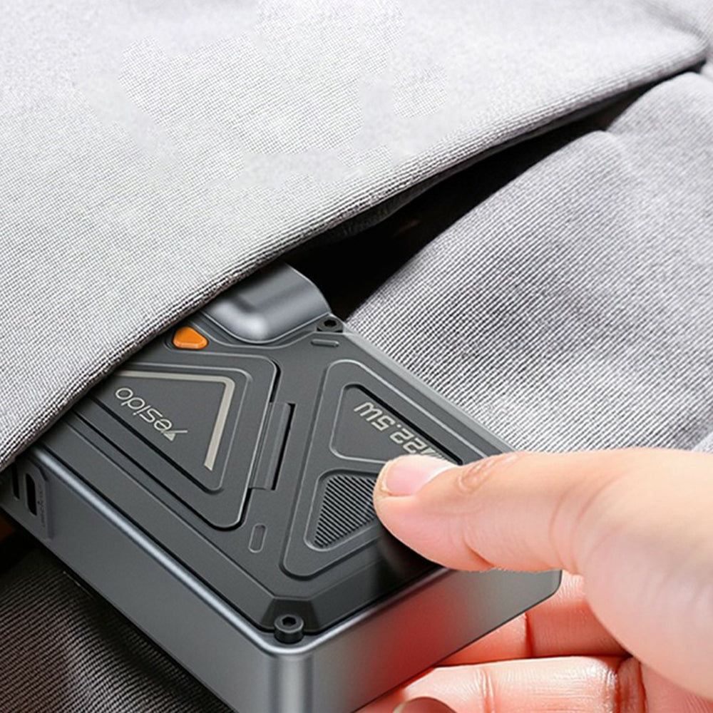 Baterie externa Yesido (YP89), 10000mAh, USB / Lightning / Type-C, 22.5W, Gri