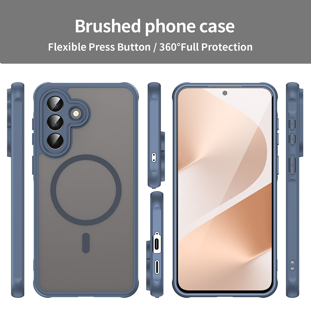 Husa de protectie Techsuit HaloFrost II MagSafe compatibil cu Samsung Galaxy A57 5G, Bleumarin