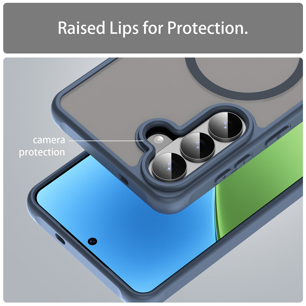 Husa de protectie Techsuit HaloFrost II MagSafe compatibil cu Samsung Galaxy S26 Plus, Bleumarin