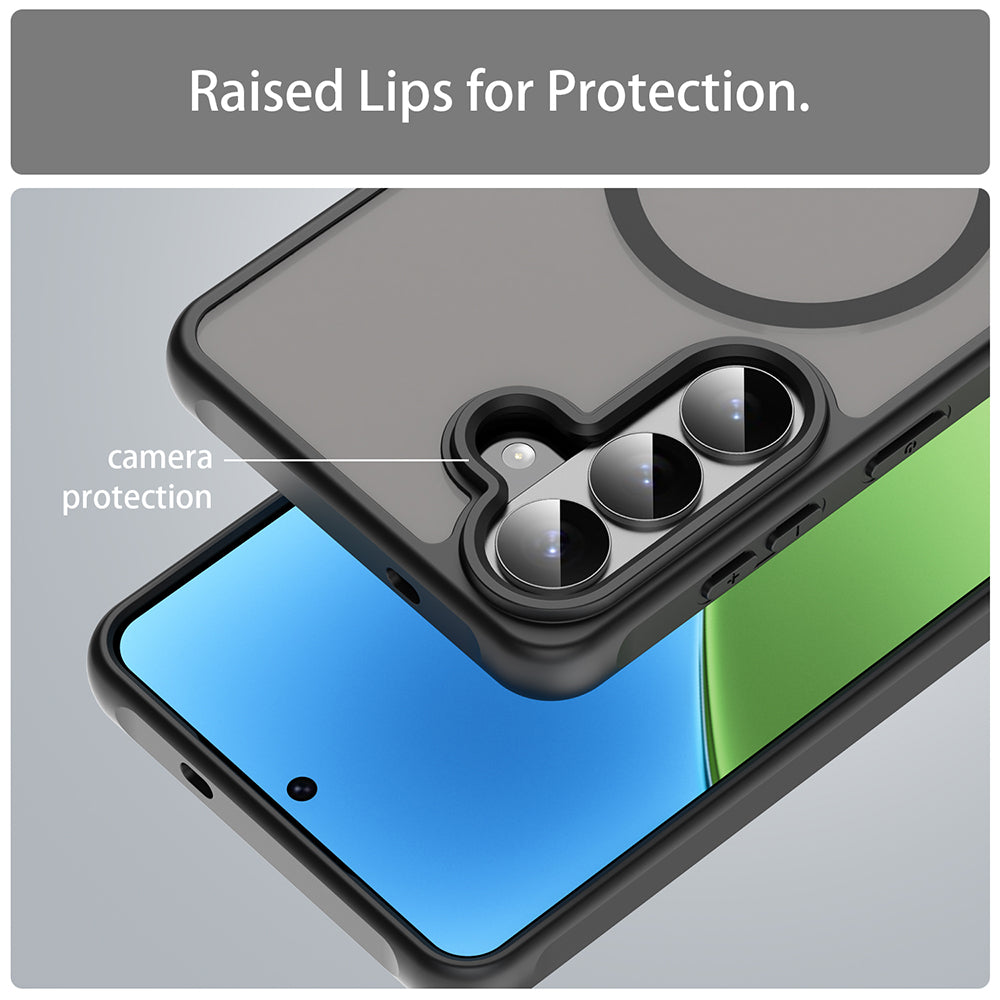 Husa de protectie Techsuit HaloFrost II MagSafe compatibil cu Samsung Galaxy S26 Plus, Negru