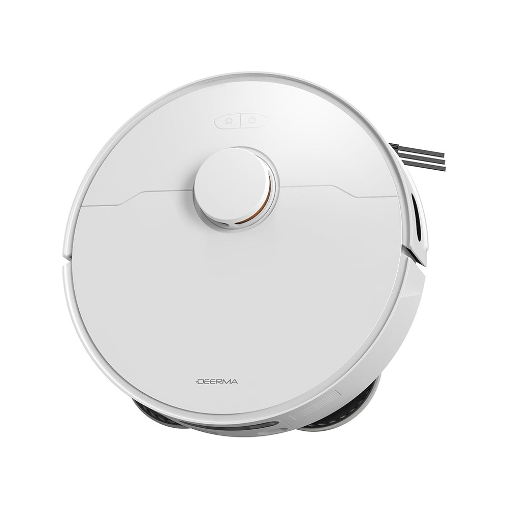 Deerma Robot Vacuum Cleaner (X80), Dry & Wet Cleaning, 15000Pa, Self-service, Laser Sensor, Carpet Boost, 5200mAh, Alb