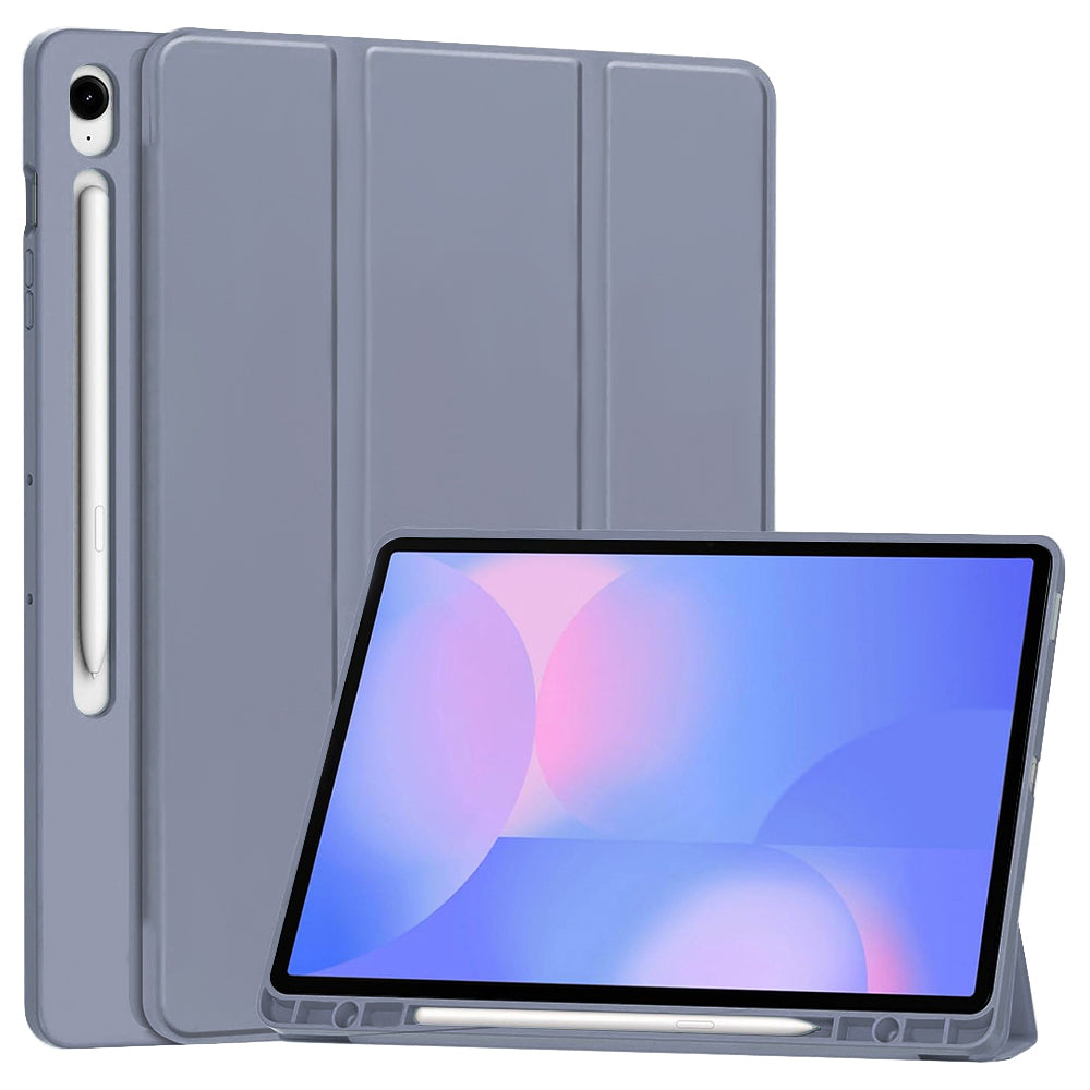 Husa de protectie tableta Techsuit Flex Trifold (with Pencil Holder) compatibil cu Samsung Galaxy Tab S10 FE Plus, Mov