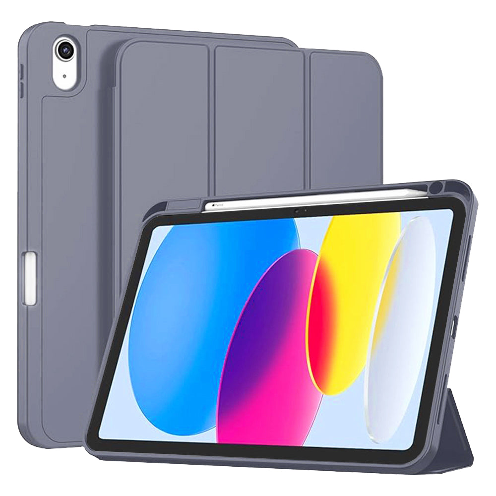 Husa de protectie tableta Techsuit Flex Trifold (with Pencil Holder) compatibil cu iPad 10 (2022) 10.9 / 11 (2025), Mov