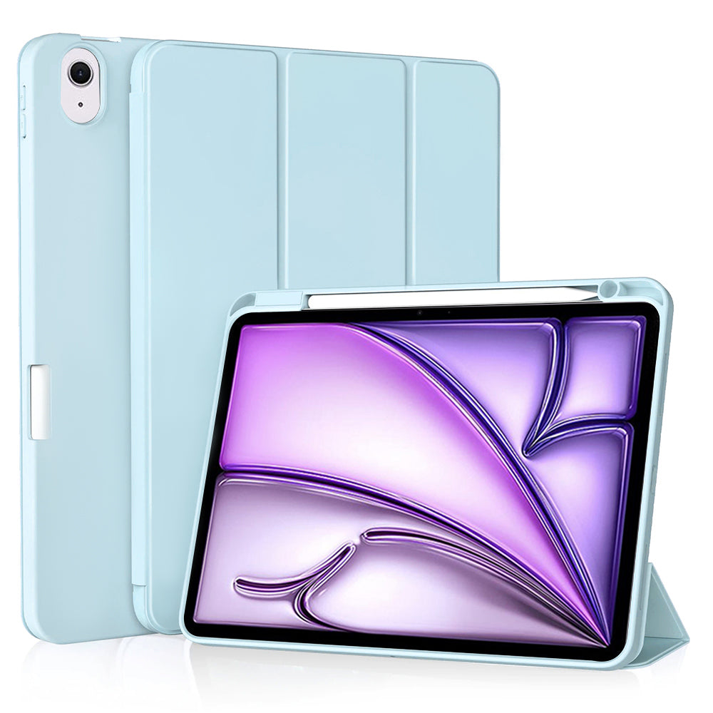 Husa de protectie tableta Techsuit Flex Trifold (with Pencil Holder) compatibil cu iPad Air 11 (2024) / Air 11 (2025) / Air 11 (2026), Albastru Cer