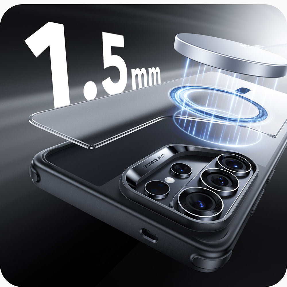 Husa de protectie ESR Classic Hybrid HaloLock compatibil cu Samsung Galaxy S26 Ultra, Negru Mat