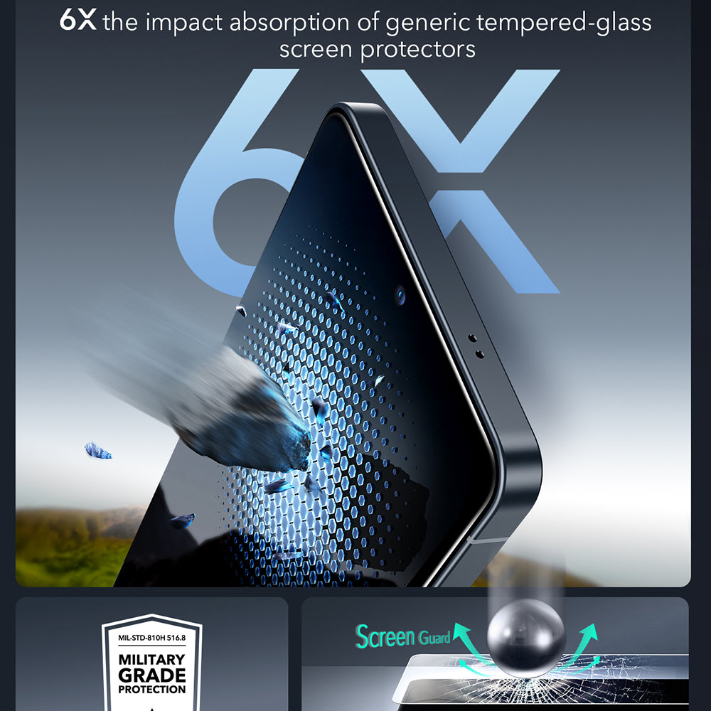 Folie de protectie ESR Armorite (set de 2) compatibil cu Samsung Galaxy S26 Ultra, Transparent