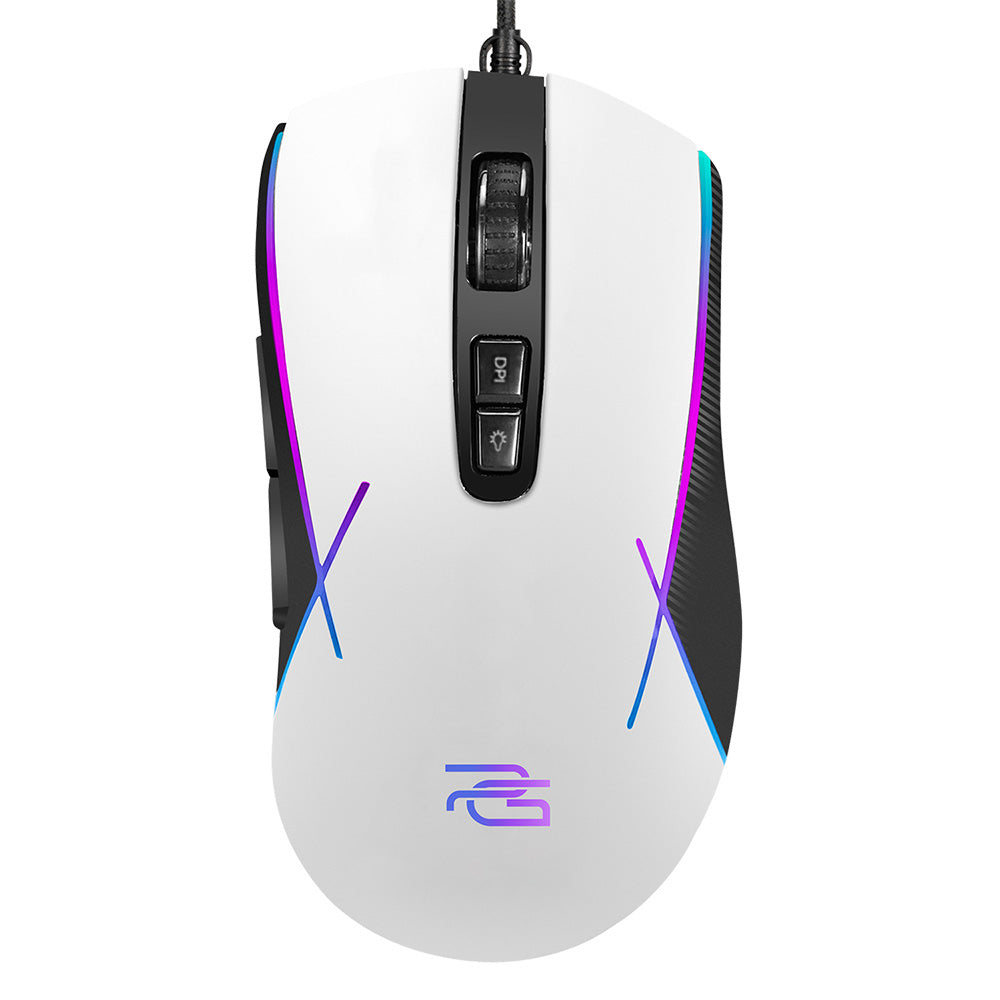 Tastatura/Mouse Proove Wired Mouse Defiant (CMDE00000101), for Gaming, USB, LED, 7 Buttons, 7200DPI, Windows, MacOS, Linux, 1.5m, Alb