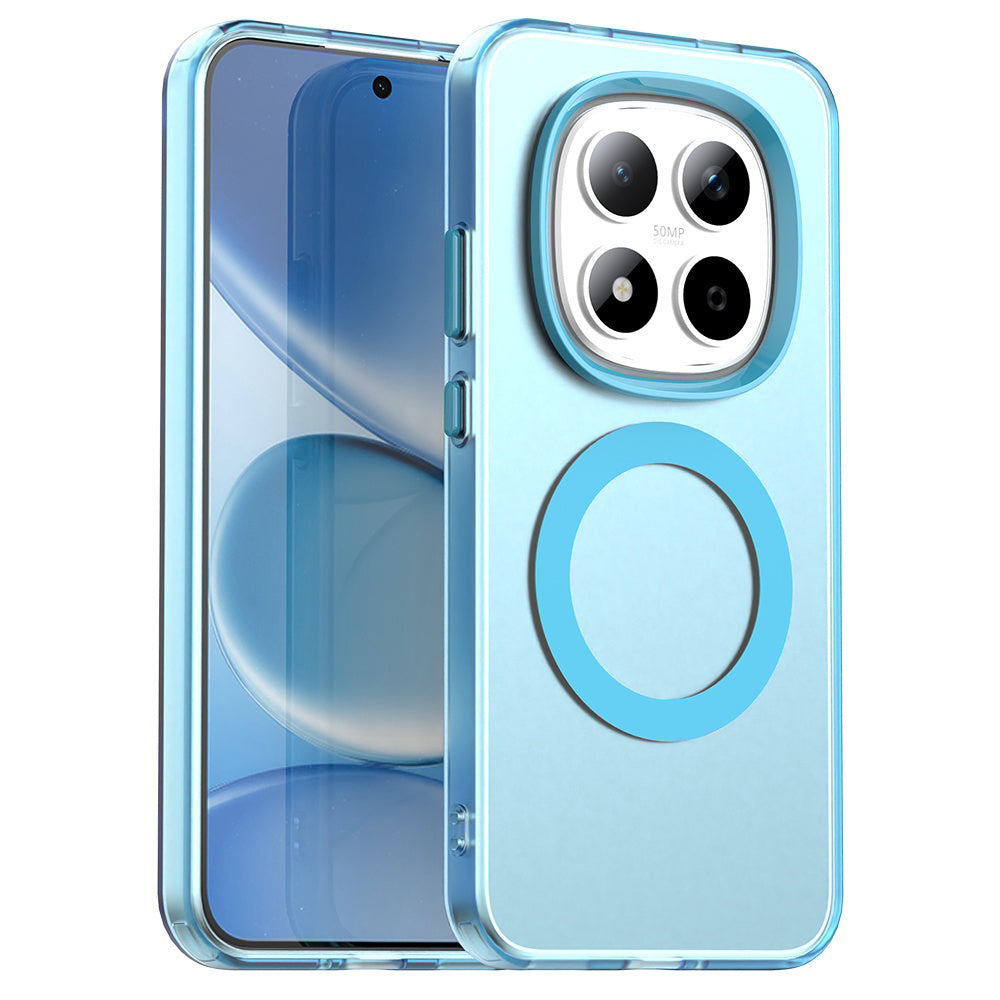 Husa de protectie Techsuit CandyCase MagSafe compatibil cu Xiaomi Redmi Note 15 Pro 5G, Albastru