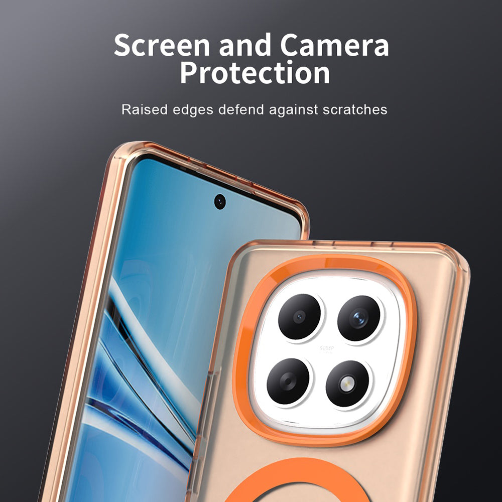Husa de protectie Techsuit CandyCase MagSafe compatibil cu Xiaomi Redmi Note 15 5G / Note 15 4G / Poco M8 5G, Portocaliu