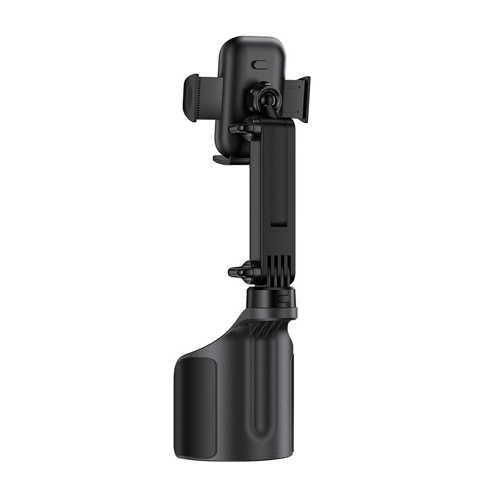 Suport Acefast- Car Holder (D63) with 2 Bases, Reliable Clamps, One-key Opening, Flexible Rod, Non‑slip Silicone, Universal, Black