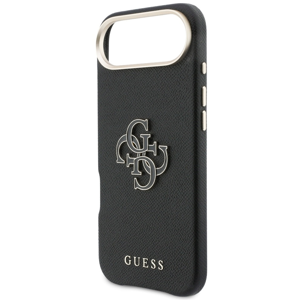 Husa de protectie Guess Hardcase Resin Logo (GUHCP17M5PS4RGGK) compatibil cu iPhone 17 Air, Negru